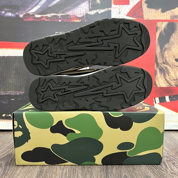 Bape Roadsta Year of the Tiger Camo Off White Black A Bathing Ape 1I20-291-003 - Picture 8 of 11